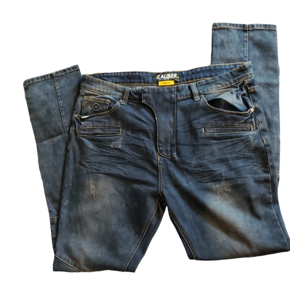 Caliber denim distressed jeans mens 40 x 34